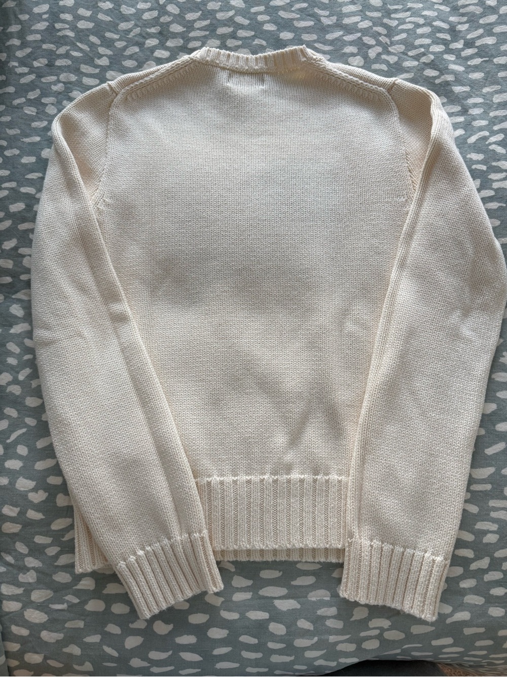 Ralph Lauren Cream American Flag Sweater - Picture 4 of 4
